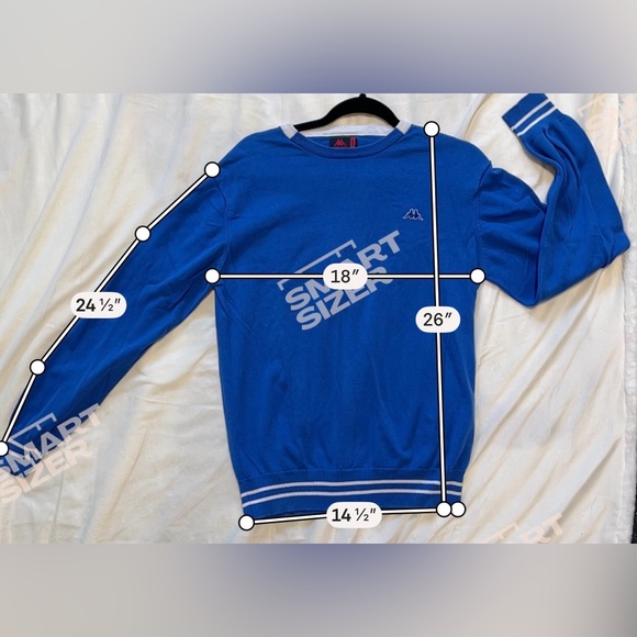 Vtg Robe Di Kappa Blue Crewneck Sweater Logo Sport Knit Pullover Y2K Euro Large - Picture 4 of 7